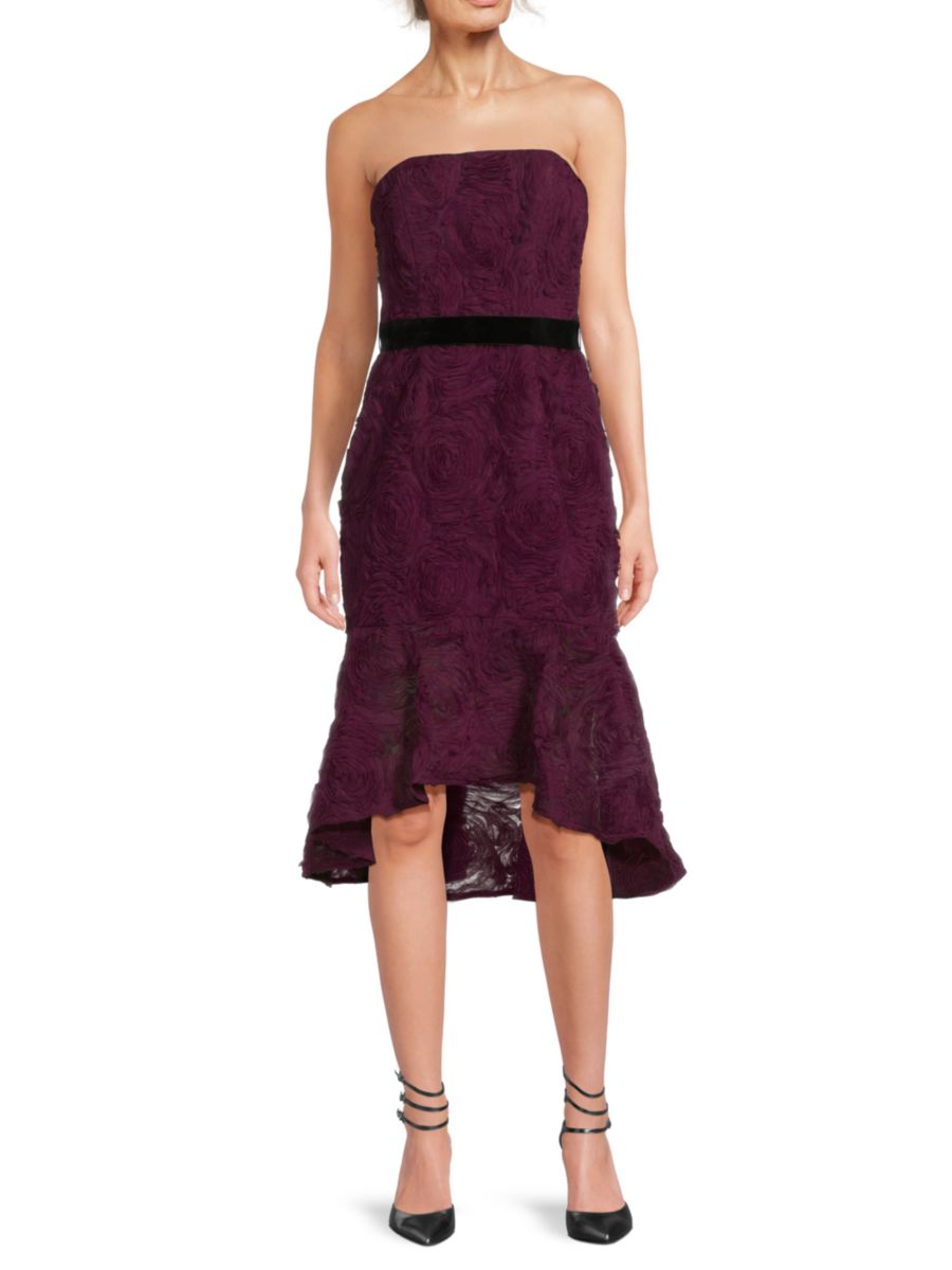 Платье без бретелек с аппликацией из кружева, с вырезом лодочкой Zac Posen, цвет Merlot
Платье без бретелек с аппликацией из кружева, с вырезом лодочкой Zac Posen, цвет Merlot