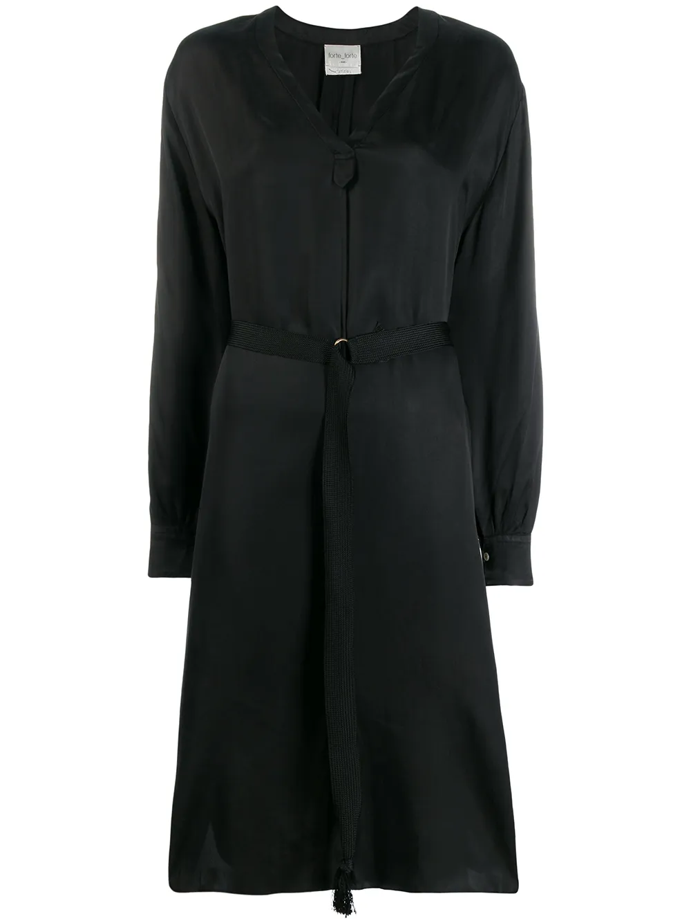 Платье-рубашка миди с поясом Forte Forte, черный
Платье-рубашка миди с поясом Forte Forte, черный