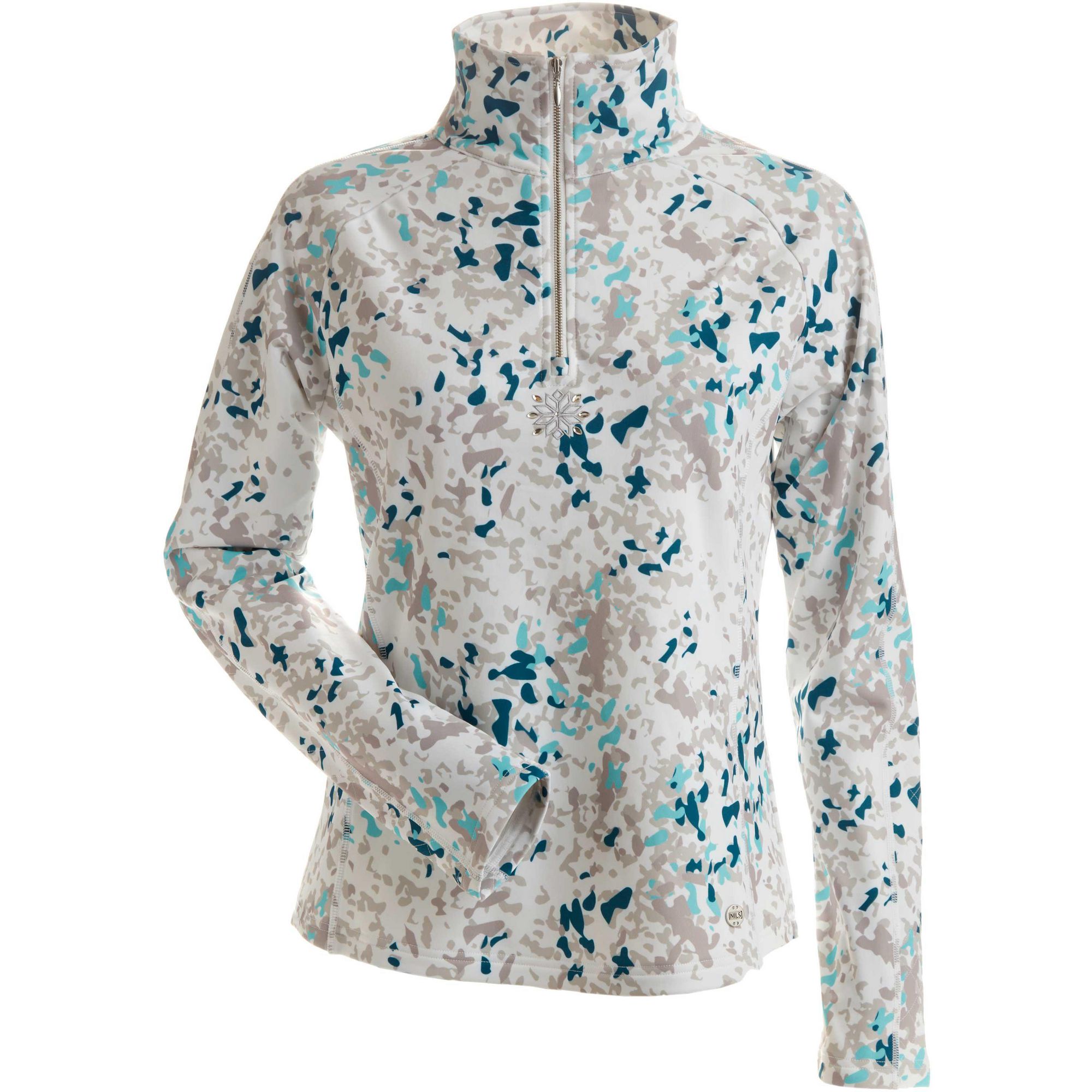 Женская футболка Lisie 2.0 с застежкой-молнией на четверть длины и футбольным вырезом. Nils, Platinum Print
Женская футболка Lisie 2.0 с застежкой-молнией на четверть длины и футбольным вырезом. Nils, Platinum Print