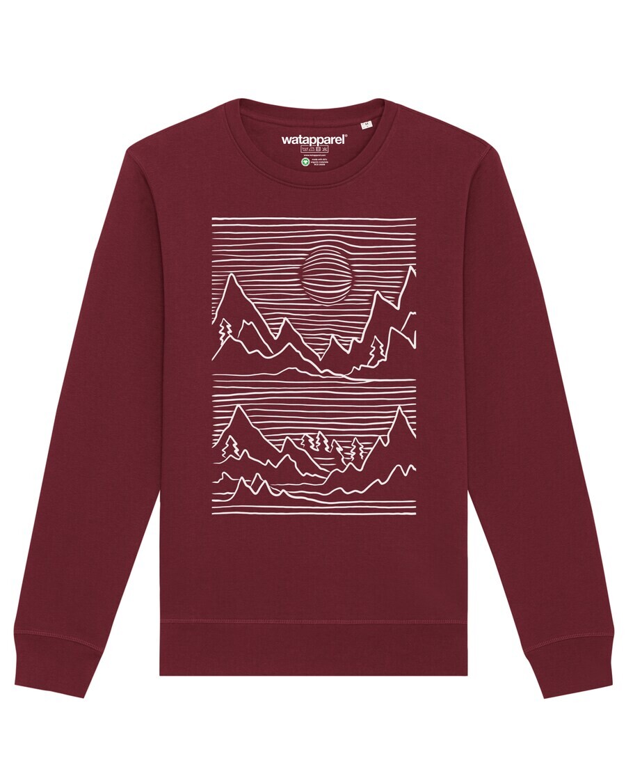 Свитер Watapparel Sweatshirt Mountains, бордовый
Свитер Watapparel Sweatshirt Mountains, бордовый