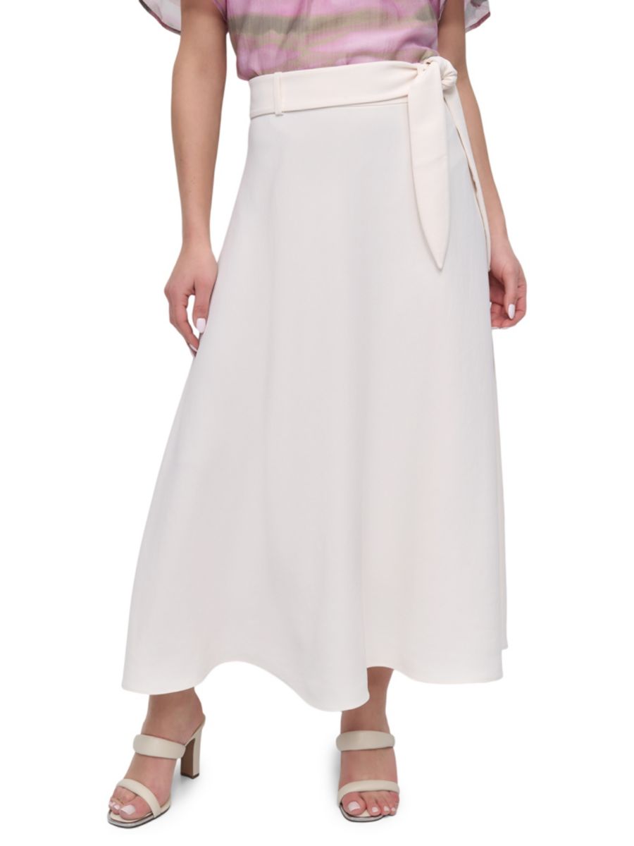 Юбка миди А-силуэта с поясом DKNY, цвет Coconut
Юбка миди А-силуэта с поясом DKNY, цвет Coconut