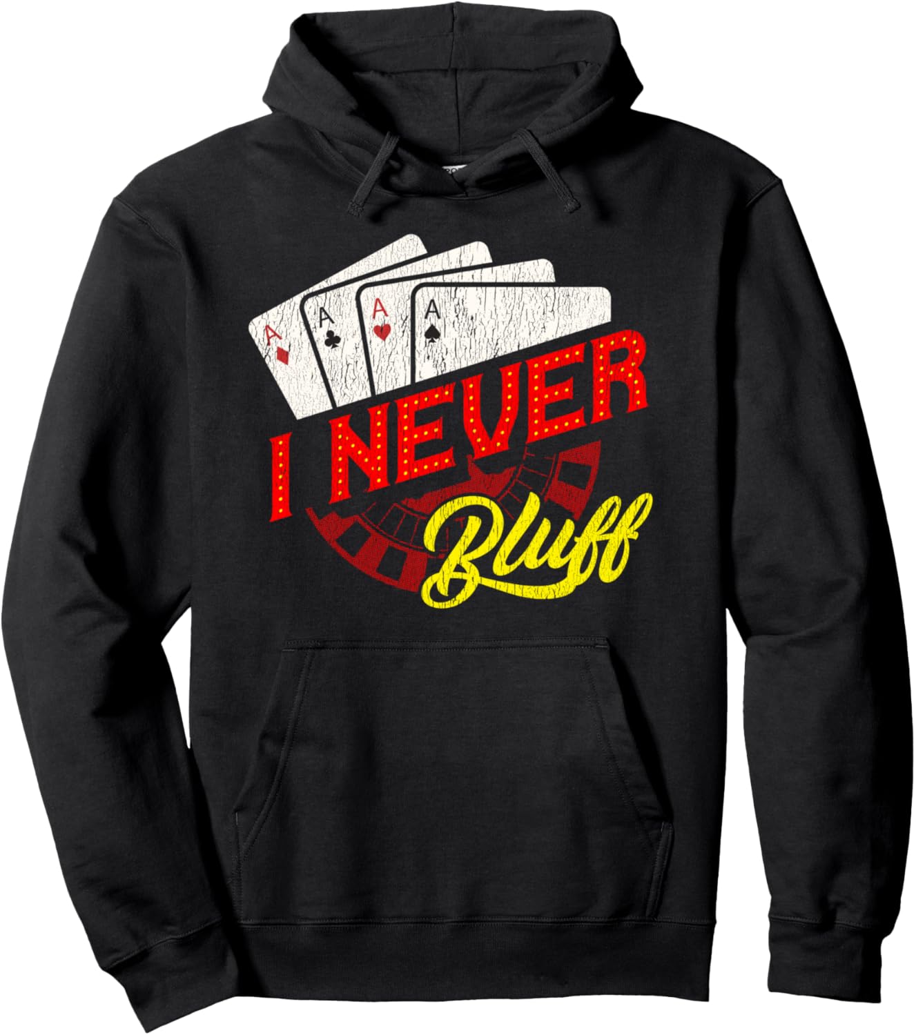 Игрок, который никогда не блефует. Милая толстовка с надписью «Азартные игры, казино, блэкджек, покер» Never Bluff Cute Gambling & Casino Gifts, черный
Игрок, который никогда не блефует. Милая толстовка с надписью «Азартные игры, казино, блэкджек, покер» Never Bluff Cute Gambling & Casino Gifts, черный