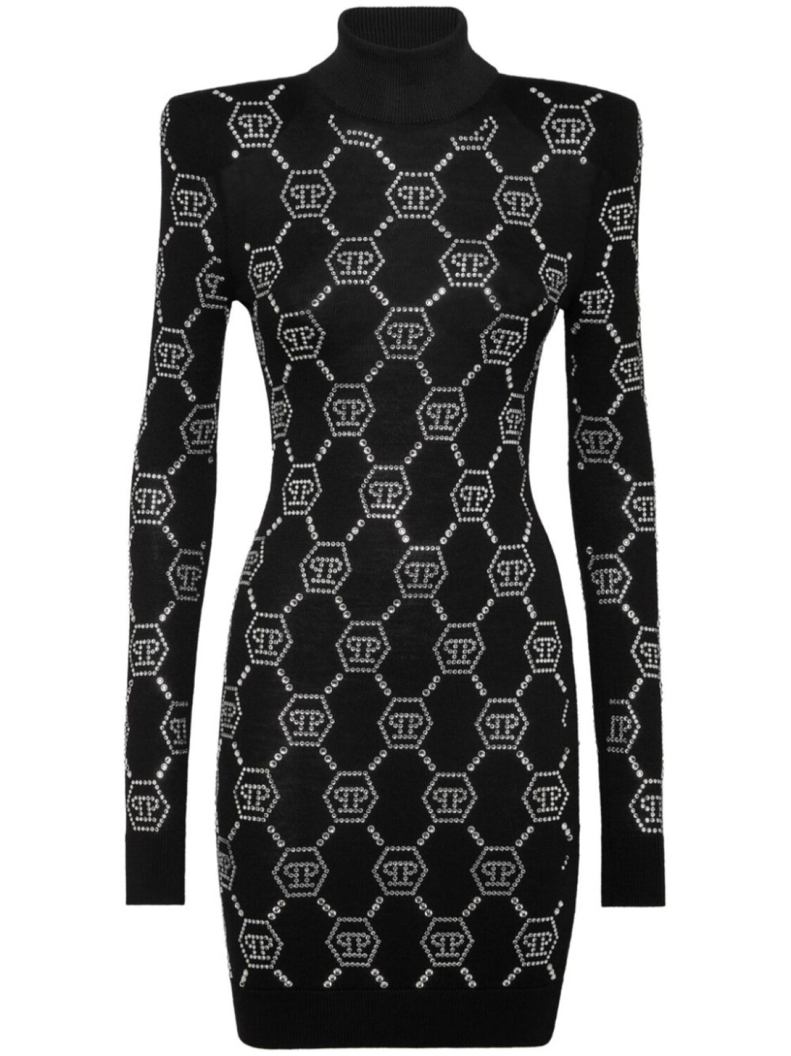 Мини-платье с монограммой от Philipp Plein, украшенное кристаллами, черный
Мини-платье с монограммой от Philipp Plein, украшенное кристаллами, черный