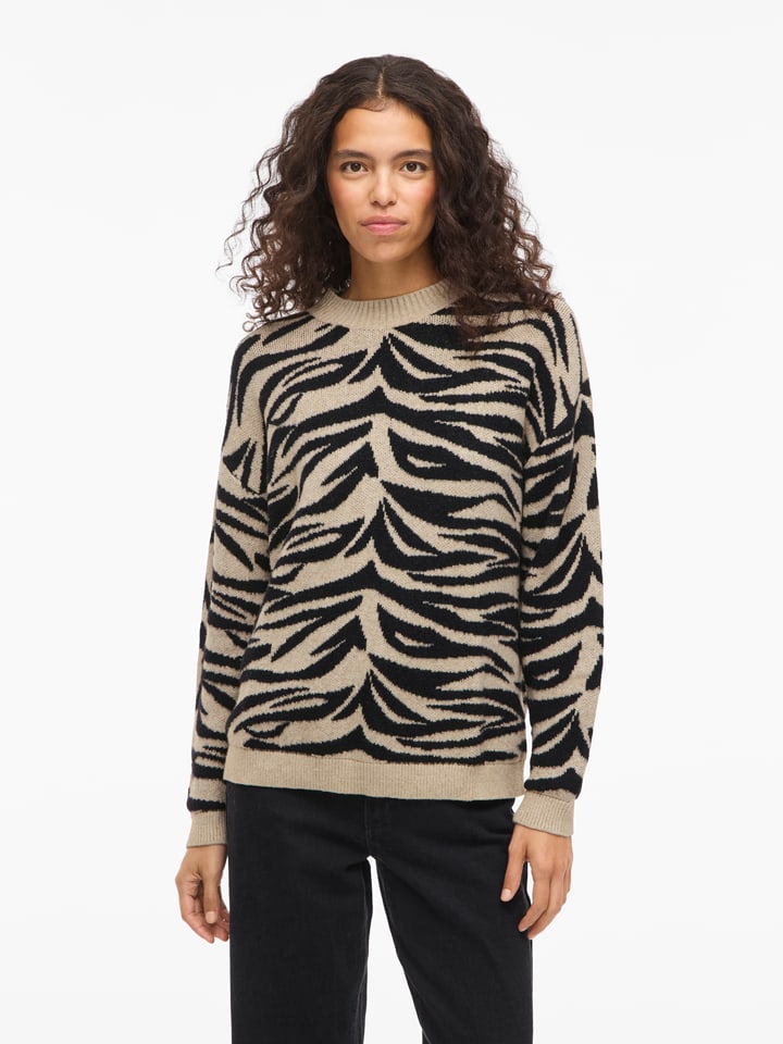 Свитер Вифема бежево-черного цвета Vila
Свитер Вифема бежево-черного цвета Vila