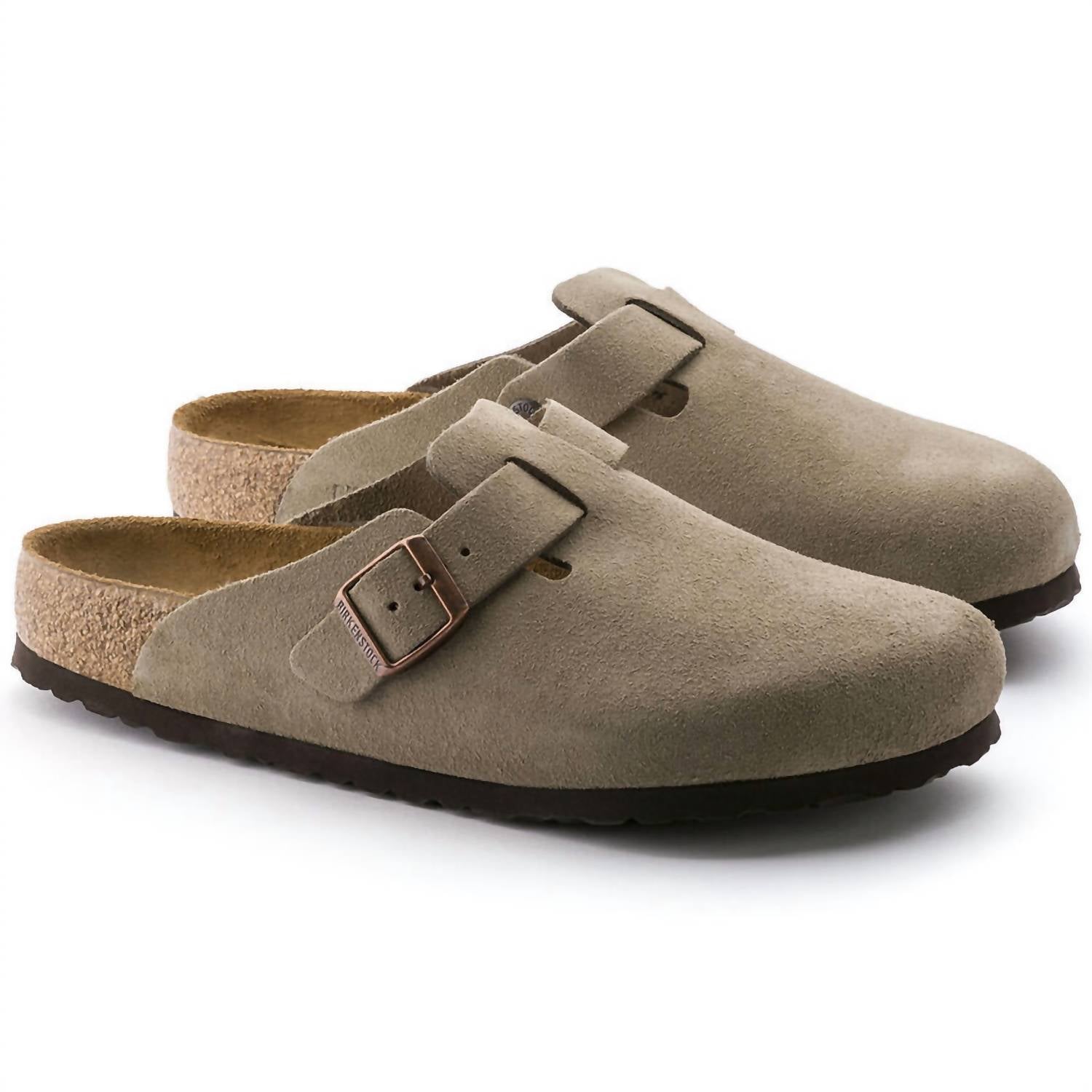 Birkenstock Мужские кожаные сабо Boston, цвет тауп
Birkenstock Мужские кожаные сабо Boston, цвет тауп