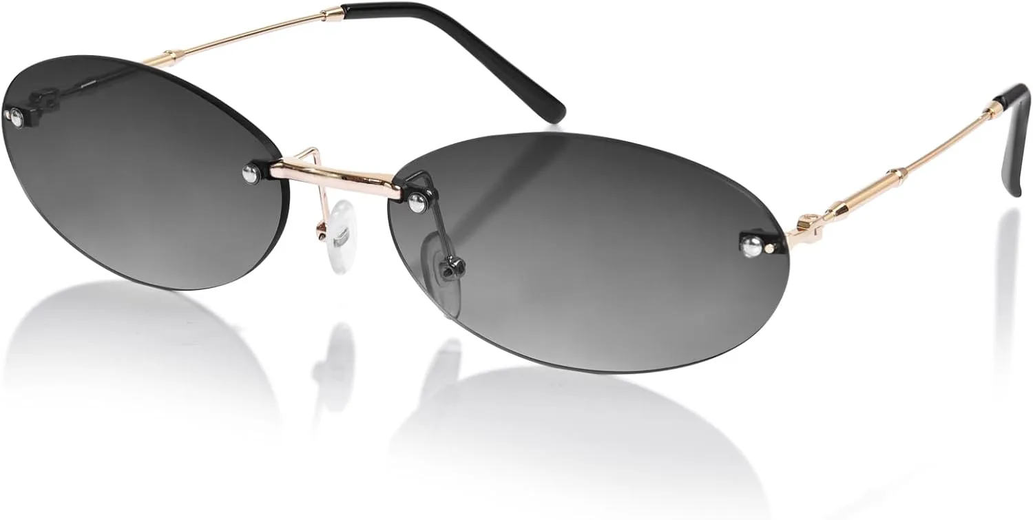 Солнцезащитные очки OPTOFENDY Retro Oval для женщин, модные классические солнцезащитные очки в стиле Y2K, без оправы, защита от УФ-излучения UV400, OP2509, Black
Солнцезащитные очки OPTOFENDY Retro Oval для женщин, модные классические солнцезащитные очки в стиле Y2K, без оправы, защита от УФ-излучения UV400, OP2509, Black