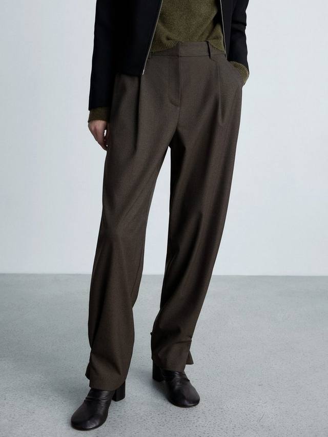 Сшитые на заказ брюки fleur Mango, коричневый
Сшитые на заказ брюки fleur Mango, коричневый