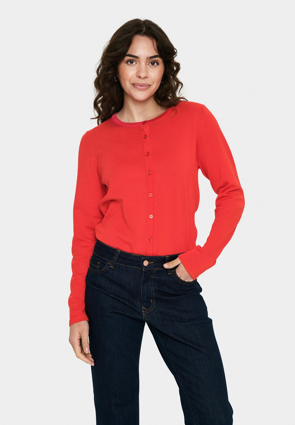 Кардиган MILASZ R-NECK Saint Tropez, красный 
Кардиган MILASZ R-NECK Saint Tropez, красный