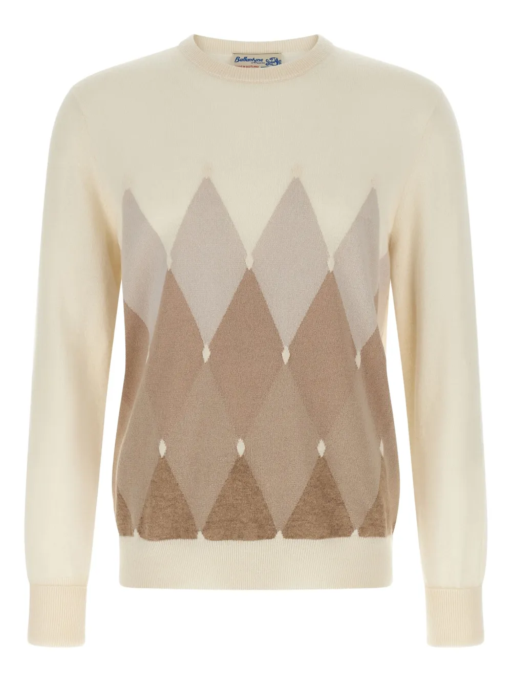 Свитер с круглым вырезом и узором «Аргайл» Ballantyne, нейтральный
Свитер с круглым вырезом и узором «Аргайл» Ballantyne, нейтральный