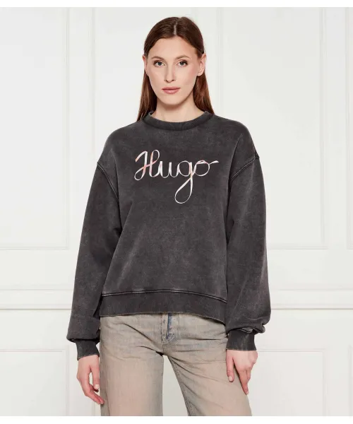 Толстовка deroxina_4 Oversize fit Hugo, черный 
Толстовка deroxina_4 Oversize fit Hugo, черный