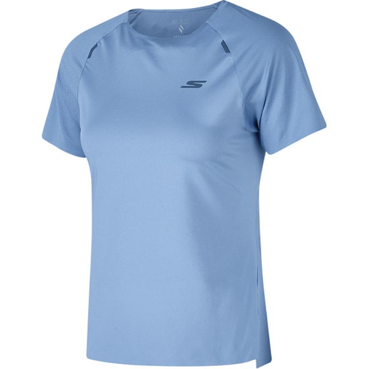 Футболка с рукавом реглан Женская Закатно-голубая Skechers, Сумеречно-синяя
Футболка с рукавом реглан Женская Закатно-голубая Skechers, Сумеречно-синяя