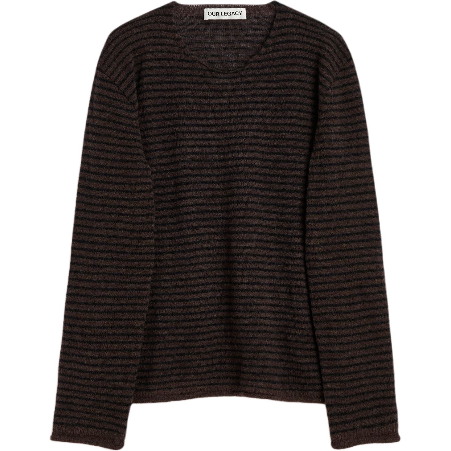 Свитер с четким полосатым узором Our Legacy, темный коричневый
Свитер с четким полосатым узором Our Legacy, темный коричневый