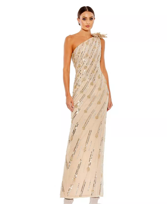 Женское платье на одно плечо с цветочным узором Mac Duggal, коричневый/бежевый
Женское платье на одно плечо с цветочным узором Mac Duggal, коричневый/бежевый