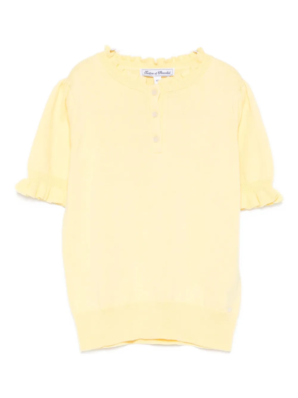 Топ с рукавами-буфами Tartine Et Chocolat, желтый
Топ с рукавами-буфами Tartine Et Chocolat, желтый