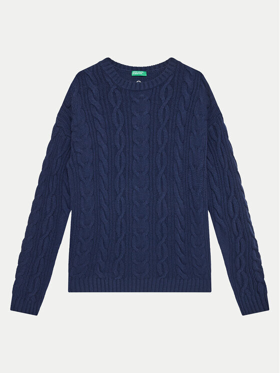 Свитер обычного кроя United Colors Of Benetton, синий 
Свитер обычного кроя United Colors Of Benetton, синий