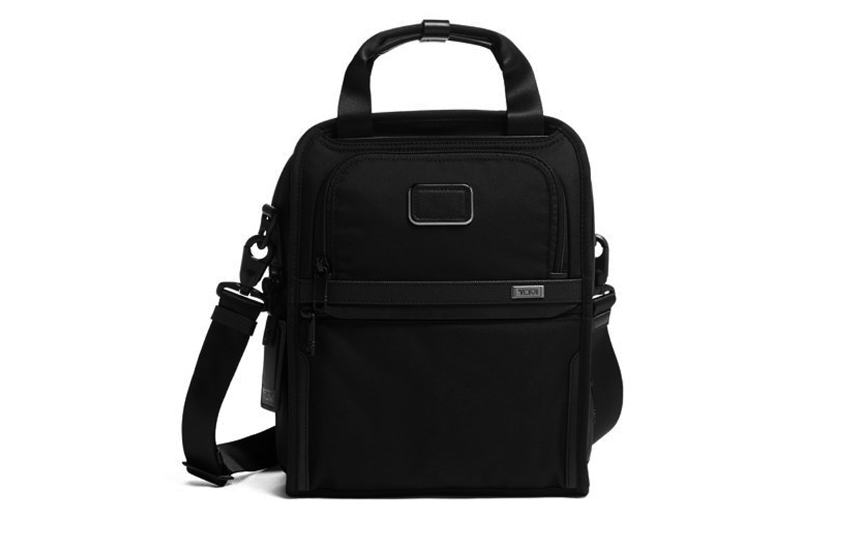 Альфа 3 Тканевая Сумка-шоппер, Сумка для покупок, Сумка через плечо, Дамская сумка среднего размера Мужская черная TUMI