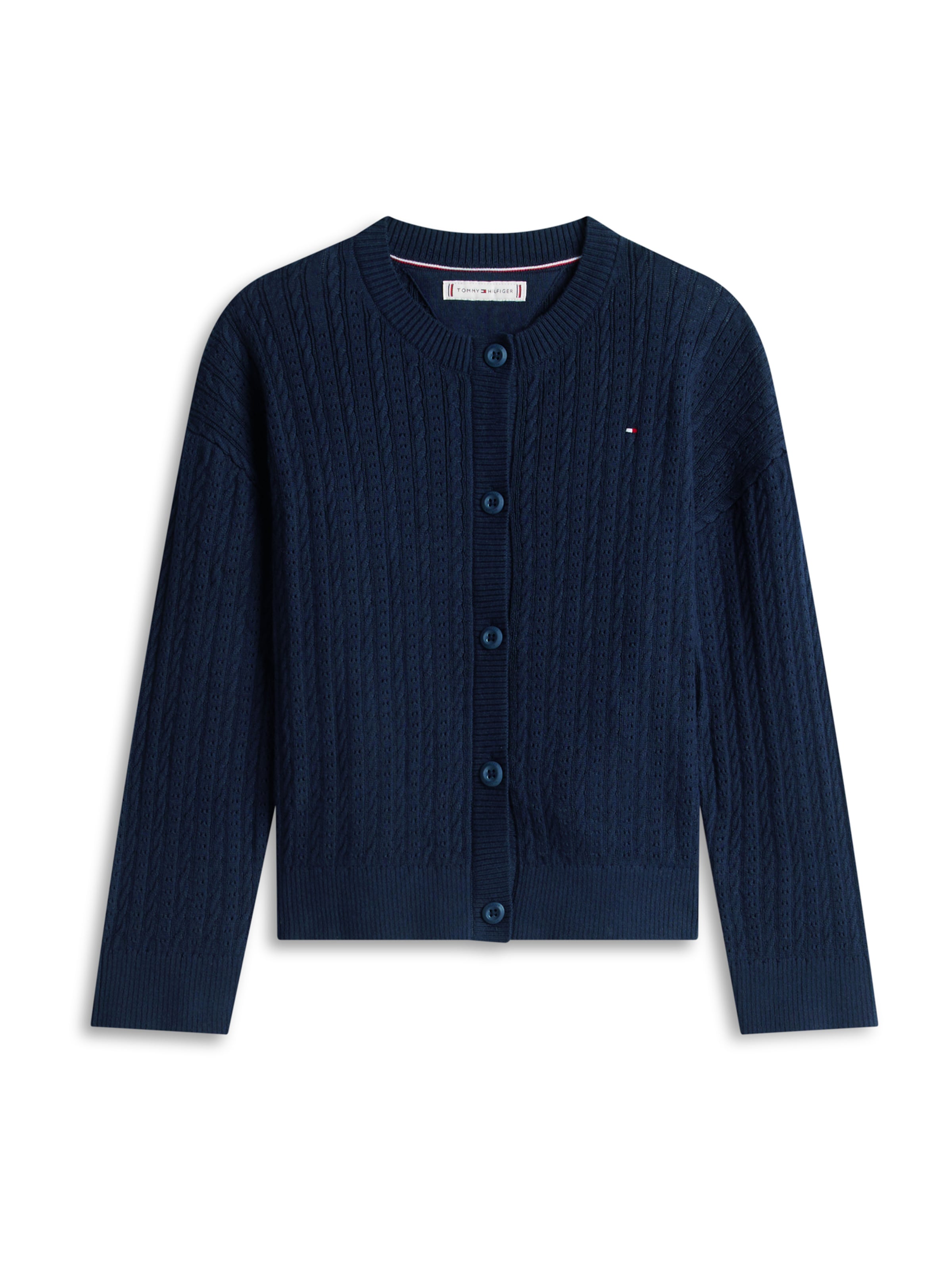 TOMMY HILFIGER Трикотажный кардиган в темно-синем цвете
TOMMY HILFIGER Трикотажный кардиган в темно-синем цвете