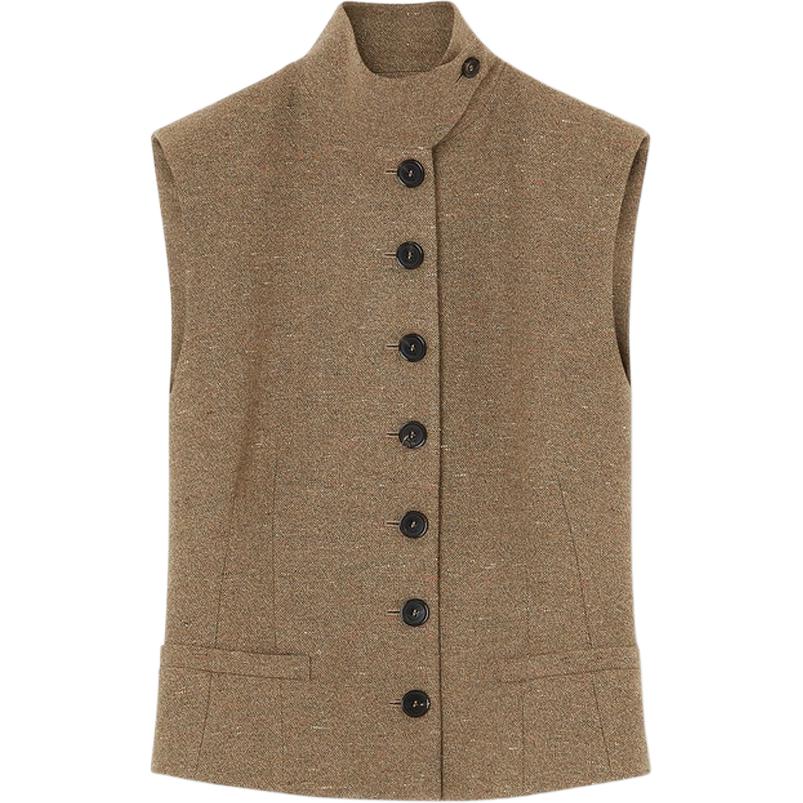 Loro Piana Женские жилеты Brown Stand Collar Moderate Others
Loro Piana Женские жилеты Brown Stand Collar Moderate Others