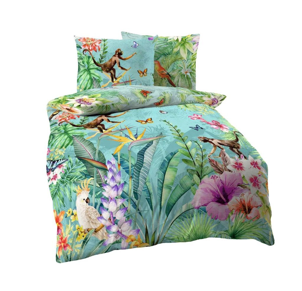 Kaeppel Mako Satin Digital Print Постельное белье из 2 предметов Monkey Jungle Cockatoo Butterfly Colorful Jungle Размер: 155 x 220 см Постельное белье
Kaeppel Mako Satin Digital Print Постельное белье из 2 предметов Monkey Jungle Cockatoo Butterfly Colorful Jungle Размер: 155 x 220 см Постельное белье