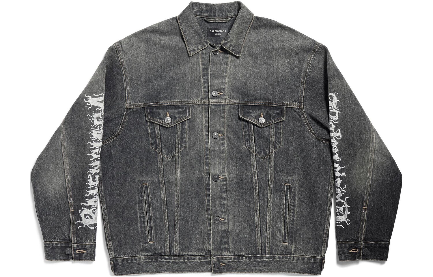 Куртка унисекс, вымытая, серая Balenciaga, серый
Куртка унисекс, вымытая, серая Balenciaga, серый