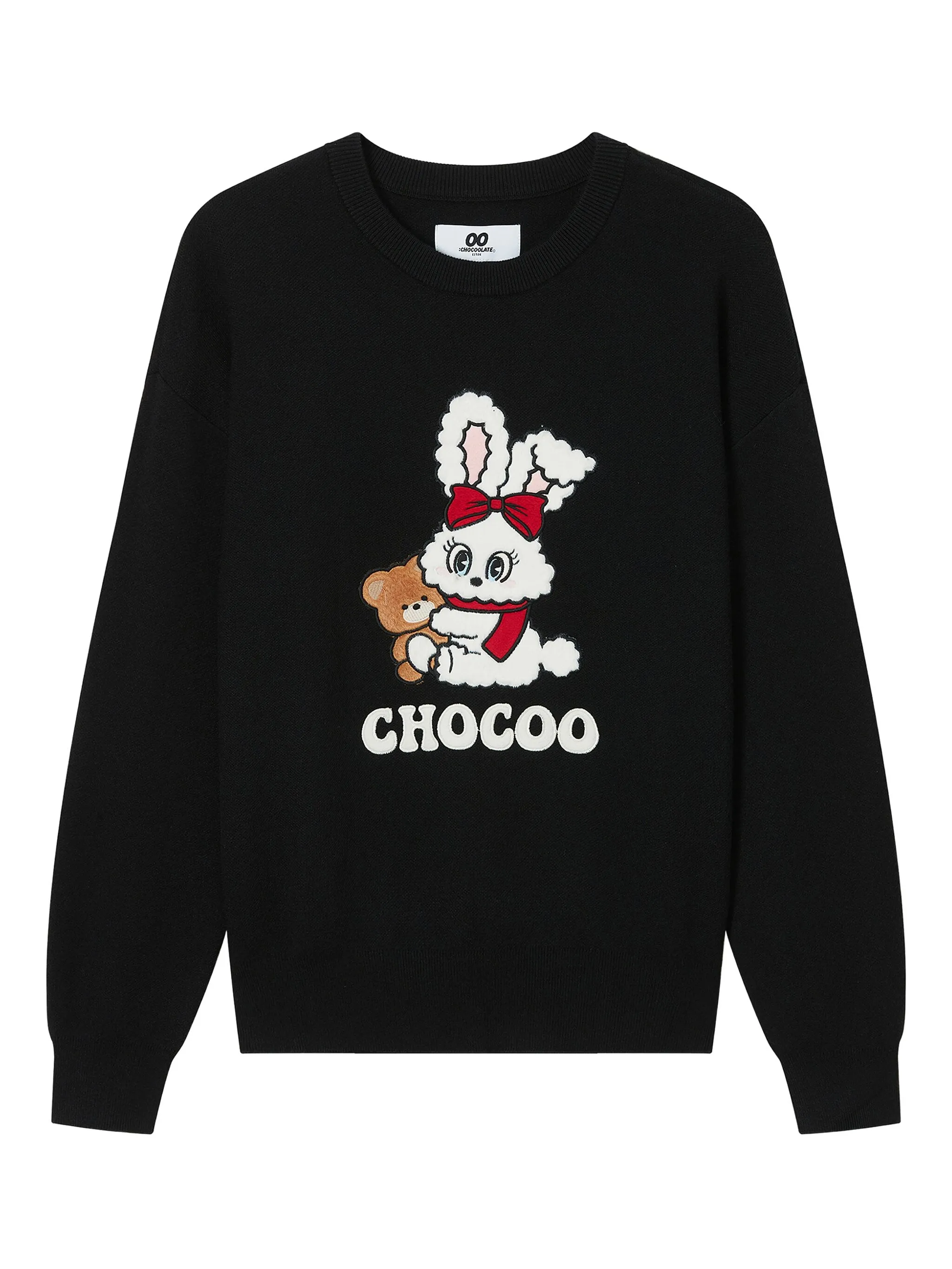 Свитер с вышивкой Chocoolate, черный
Свитер с вышивкой Chocoolate, черный