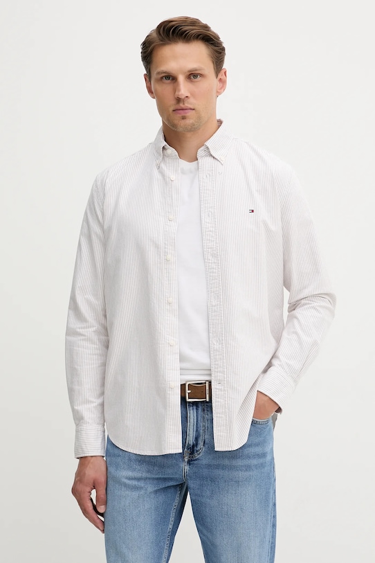 Хлопковая рубашка Tommy Hilfiger, бежевый
Хлопковая рубашка Tommy Hilfiger, бежевый