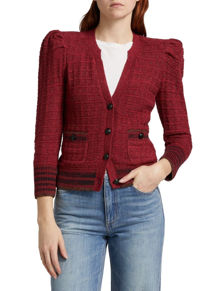 Кардиган вафельной вязки Jenni L'AGENCE, цвет Syrah Multi
Кардиган вафельной вязки Jenni L'AGENCE, цвет Syrah Multi