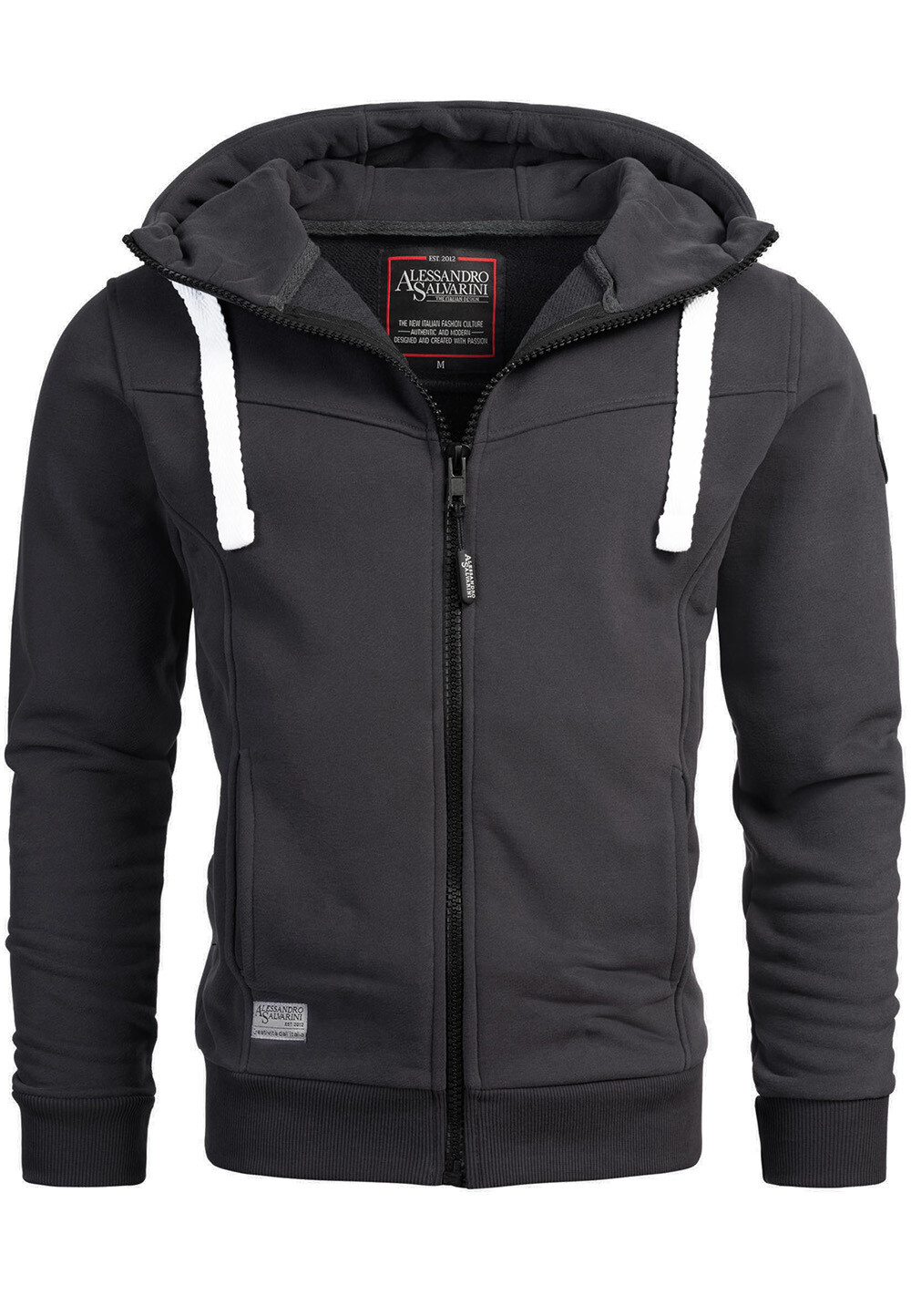 Толстовка Alessandro Salvarini Jacke AS 123, антрацит
Толстовка Alessandro Salvarini Jacke AS 123, антрацит