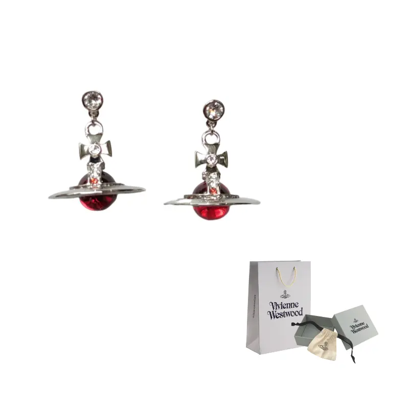 Vivienne Westwood Латунные серьги-гвоздики, унисекс, красные и серебряные
Vivienne Westwood Латунные серьги-гвоздики, унисекс, красные и серебряные