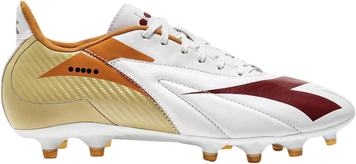 Футбольные бутсы для жестких покрытий Diadora Maximus Elite LT SLP12 для мужчин - из полноценной кожи, водоотталкивающие, с надежной посадкой, ультра-мягкие, идеально подходят для твердых полей, белый/оранжевый
Футбольные бутсы для жестких покрытий Diadora Maximus Elite LT SLP12 для мужчин - из полноценной кожи, водоотталкивающие, с надежной посадкой, ультра-мягкие, идеально подходят для твердых полей, белый/оранжевый