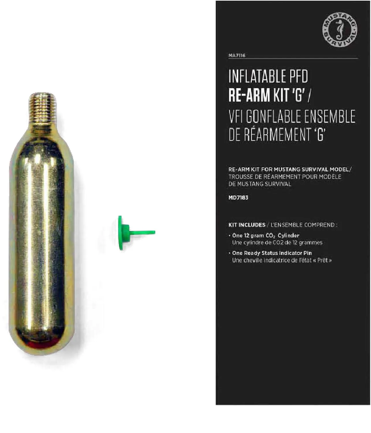 Надувной спасательный жилет Комплект перезарядки "G" Mustang Survival, None
Надувной спасательный жилет Комплект перезарядки "G" Mustang Survival, None