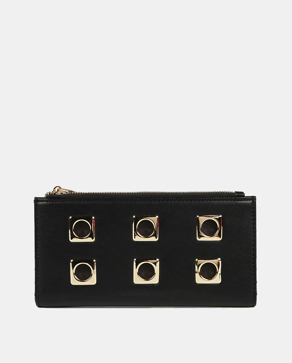 Квадратный металлический кошелек с люверсами Lola Casademunt, черный
Квадратный металлический кошелек с люверсами Lola Casademunt, черный