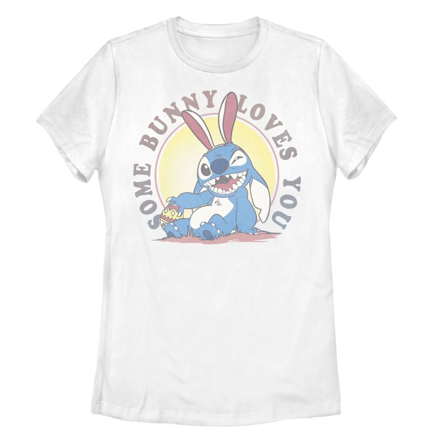 Детская пасхальная футболка Disney's Lilo & Stitch с рисунком «Some Bunny Loves You» Licensed Character
Детская пасхальная футболка Disney's Lilo & Stitch с рисунком «Some Bunny Loves You» Licensed Character