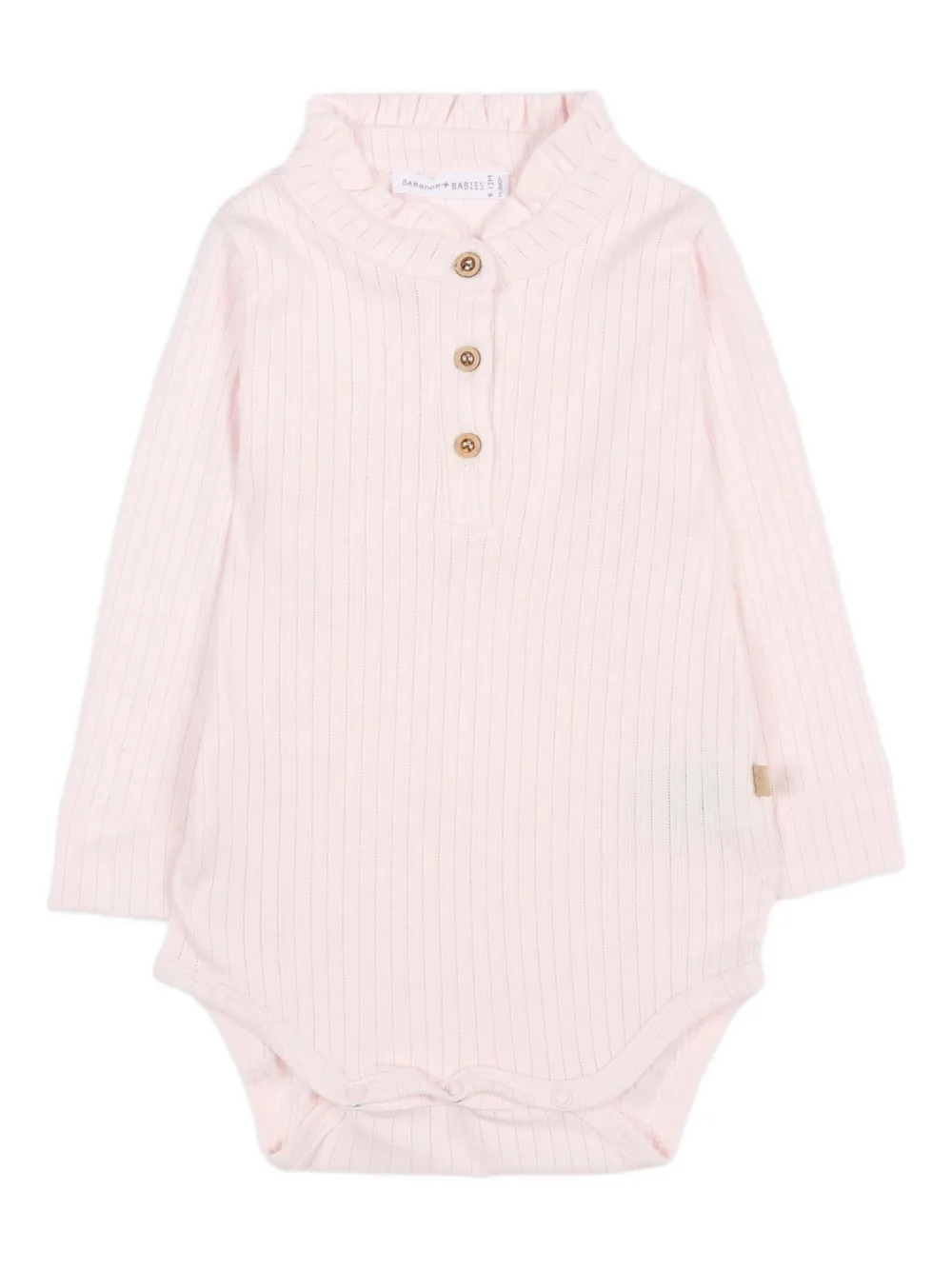 Боди в рубчик с оборчатым воротником Bamboom, розовый
Боди в рубчик с оборчатым воротником Bamboom, розовый