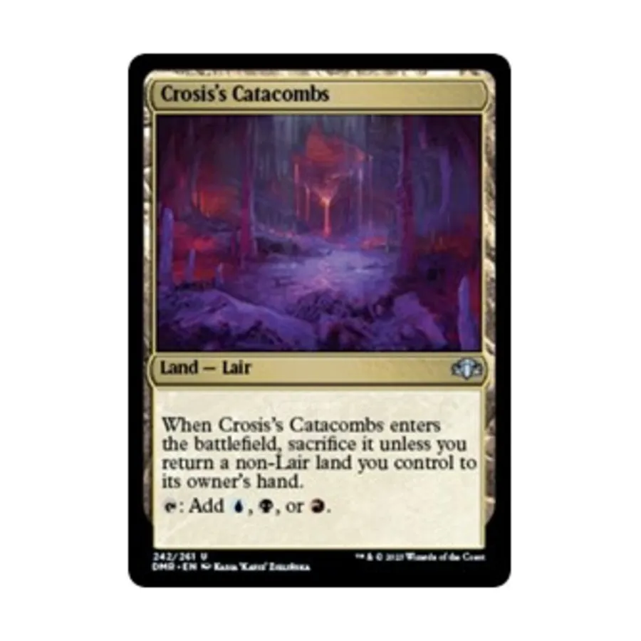 CCG Катакомбы Крозиса (U), MTG - Dominaria Remastered
CCG Катакомбы Крозиса (U), MTG - Dominaria Remastered