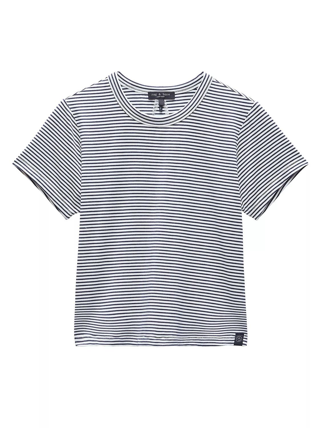 Футболка Rag & Bone женская Luca Striped Baby Tee, черная/белая
Футболка Rag & Bone женская Luca Striped Baby Tee, черная/белая