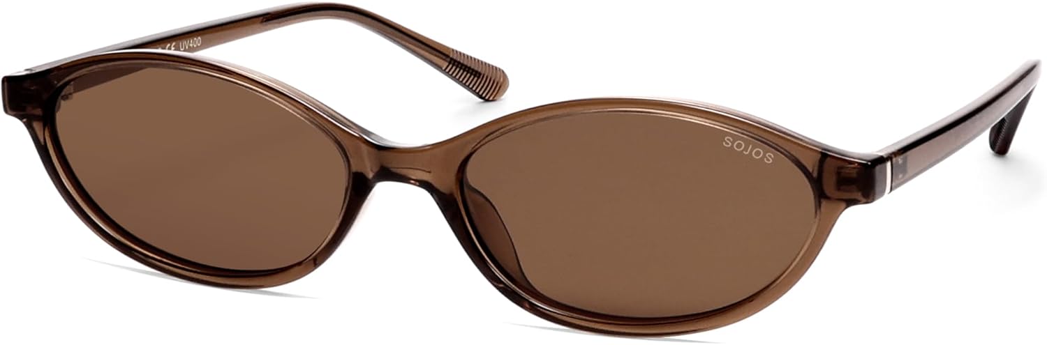 Солнцезащитные очки SOJOS TR90 Ultra Light Flexible для женщин, ретро-овальные поляризованные, в стиле «кошачий глаз», винтажные, с защитой от УФ-излучения UV400, удобная посадка, Brown/Brown
Солнцезащитные очки SOJOS TR90 Ultra Light Flexible для женщин, ретро-овальные поляризованные, в стиле «кошачий глаз», винтажные, с защитой от УФ-излучения UV400, удобная посадка, Brown/Brown