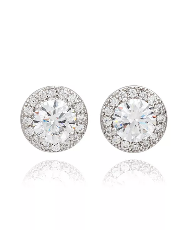 Серебряные серьги-гвоздики Suzy Levian с белыми кубическими цирконами круглой огранки в форме гало Suzy Levian New York, white
Серебряные серьги-гвоздики Suzy Levian с белыми кубическими цирконами круглой огранки в форме гало Suzy Levian New York, white