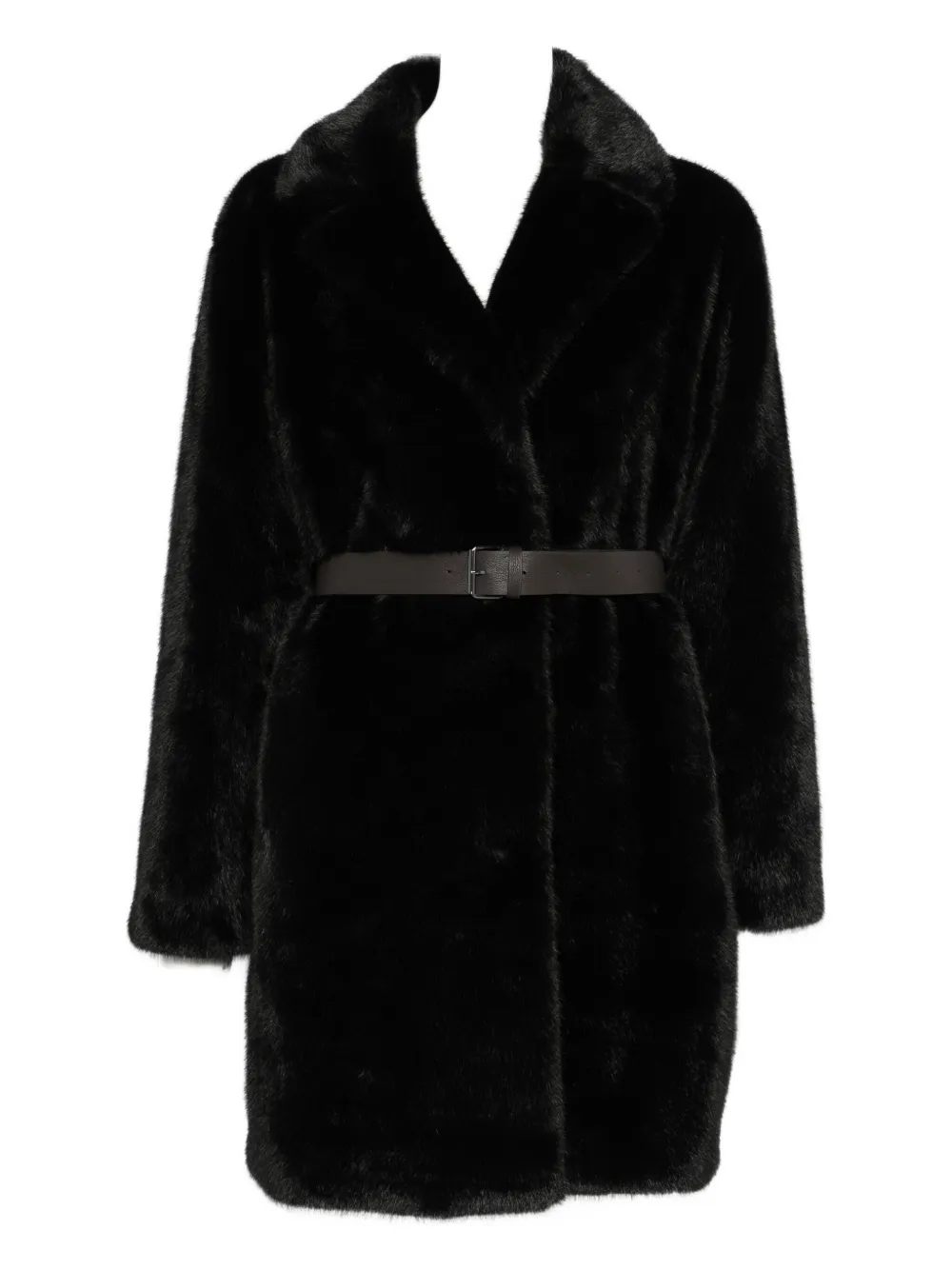 Пальто из искусственного меха с поясом P.A.R.O.S.H., черный
Пальто из искусственного меха с поясом P.A.R.O.S.H., черный