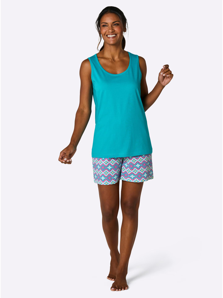 WITT WEIDEN Короткие шорты с бирюзовым и мятным принтом
WITT WEIDEN Короткие шорты с бирюзовым и мятным принтом