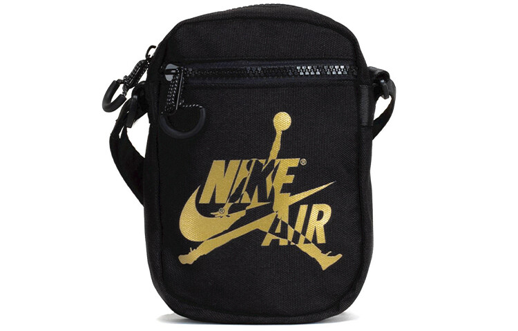 Сумка через плечо унисекс Jordan с золотым логотипом бренда, черный
Сумка через плечо унисекс Jordan с золотым логотипом бренда, черный