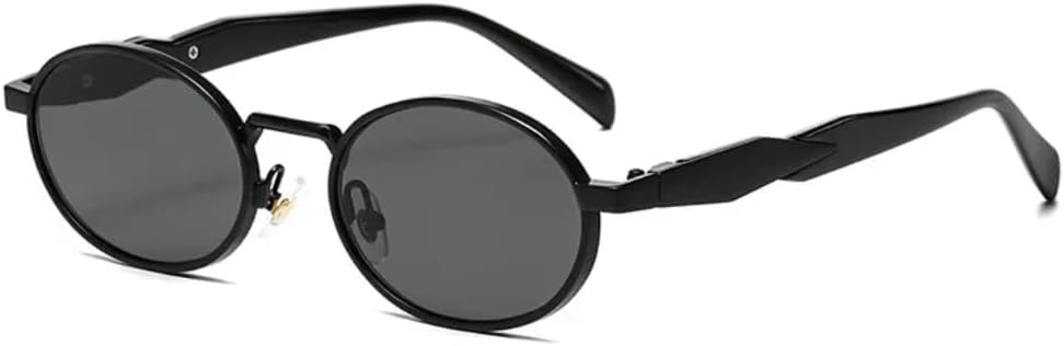 Солнцезащитные очки с защитой от УФ-излучения UV400 | Маленькая металлическая овальная оправа в стиле стимпанк | для женщин и мужчин, для занятий спортом на открытом воздухе и вождения generic, Black Black
Солнцезащитные очки с защитой от УФ-излучения UV400 | Маленькая металлическая овальная оправа в стиле стимпанк | для женщин и мужчин, для занятий спортом на открытом воздухе и вождения generic, Black Black