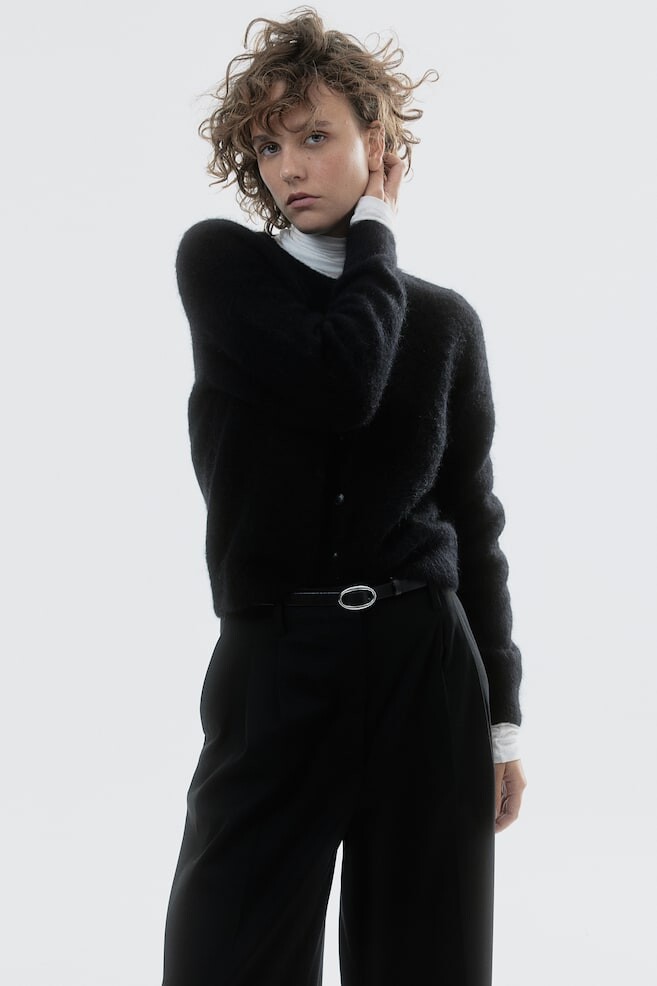 Кардиган из микса альпаки H&M, черный
Кардиган из микса альпаки H&M, черный