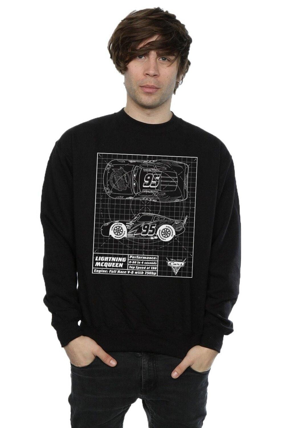 Толстовка с принтом Cars Lightning McQueen Blueprint Disney, черный
Толстовка с принтом Cars Lightning McQueen Blueprint Disney, черный