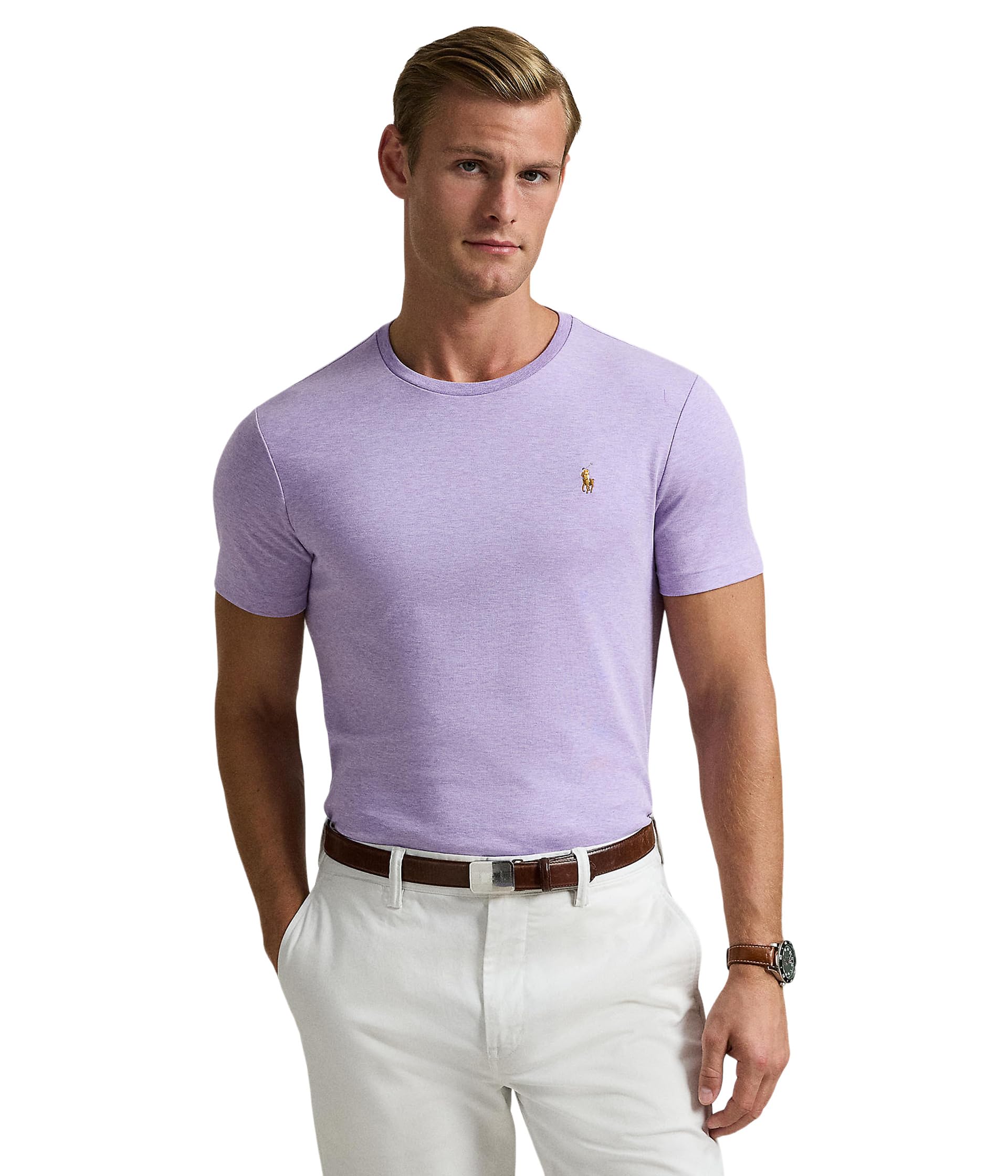 Футболка Polo Ralph Lauren Custom Slim Fit Soft Cotton T-Shirt, цвет Amethyst Heather
Футболка Polo Ralph Lauren Custom Slim Fit Soft Cotton T-Shirt, цвет Amethyst Heather
