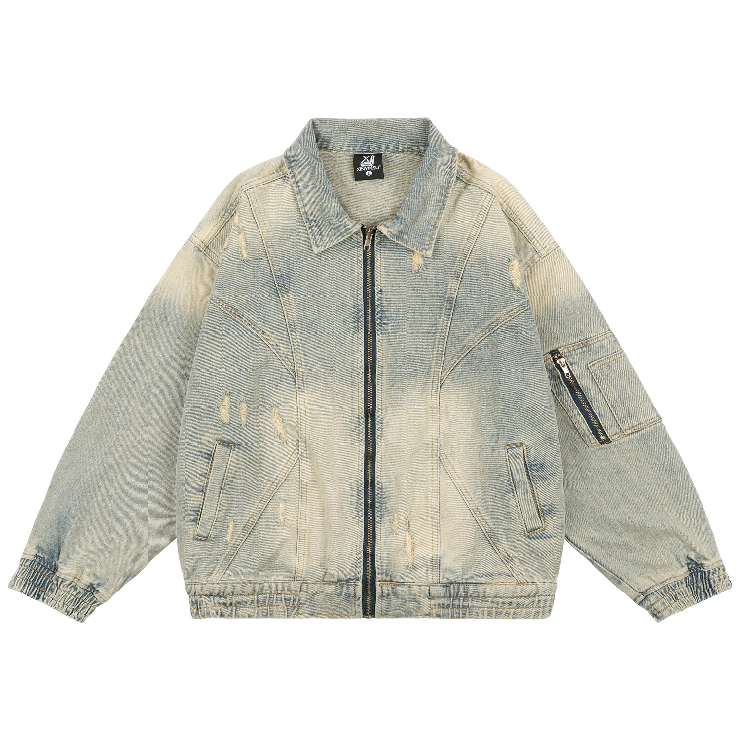 Джинсовая куртка унисекс Xinyinsu, желтый
Джинсовая куртка унисекс Xinyinsu, желтый