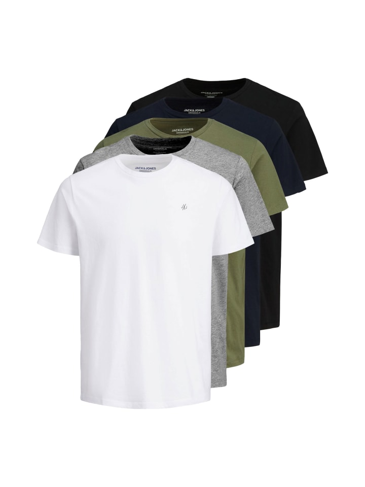 Футболка из SS Crew Neck 5PK, разноцветная Jack and Jones
Футболка из SS Crew Neck 5PK, разноцветная Jack and Jones