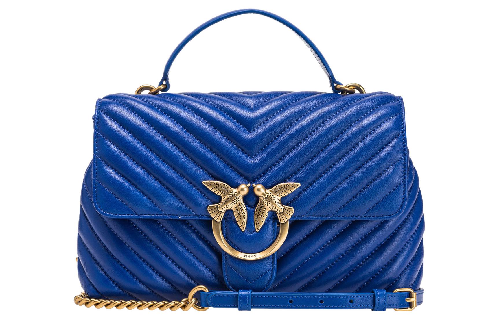 Сумка через плечо PINKO женская голубая из овчины с аппликацией из коровьей кожи
Сумка через плечо PINKO женская голубая из овчины с аппликацией из коровьей кожи