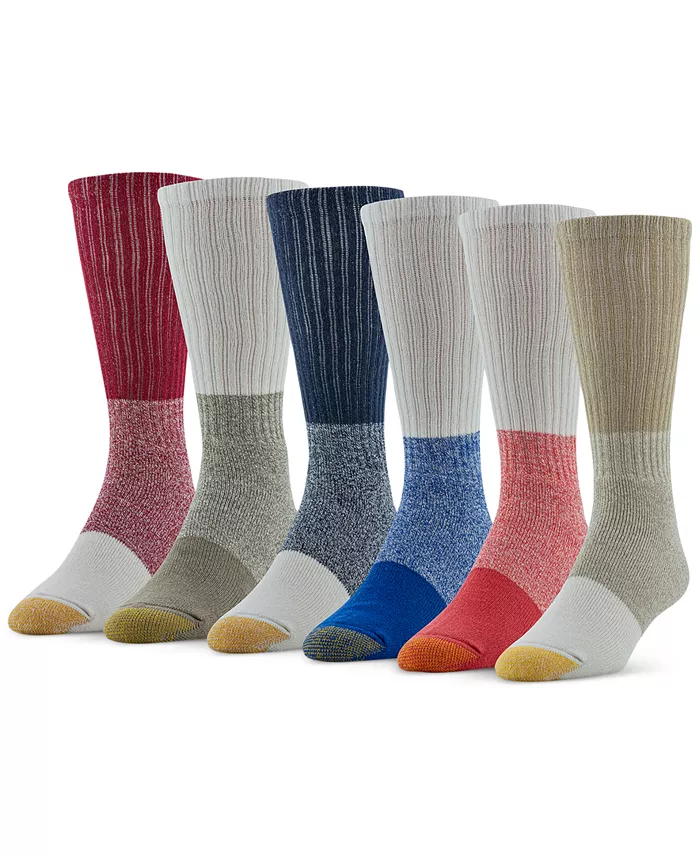 Мужские повседневные носки Harrington, 6 пар Gold Toe, мультиколор
Мужские повседневные носки Harrington, 6 пар Gold Toe, мультиколор