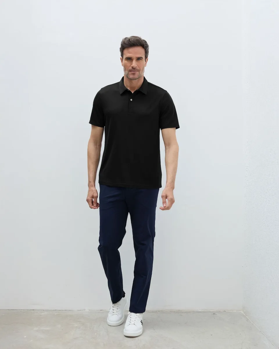 Мужская рубашка-поло с короткими рукавами, не требующая глажения Sepiia, черный
Мужская рубашка-поло с короткими рукавами, не требующая глажения Sepiia, черный